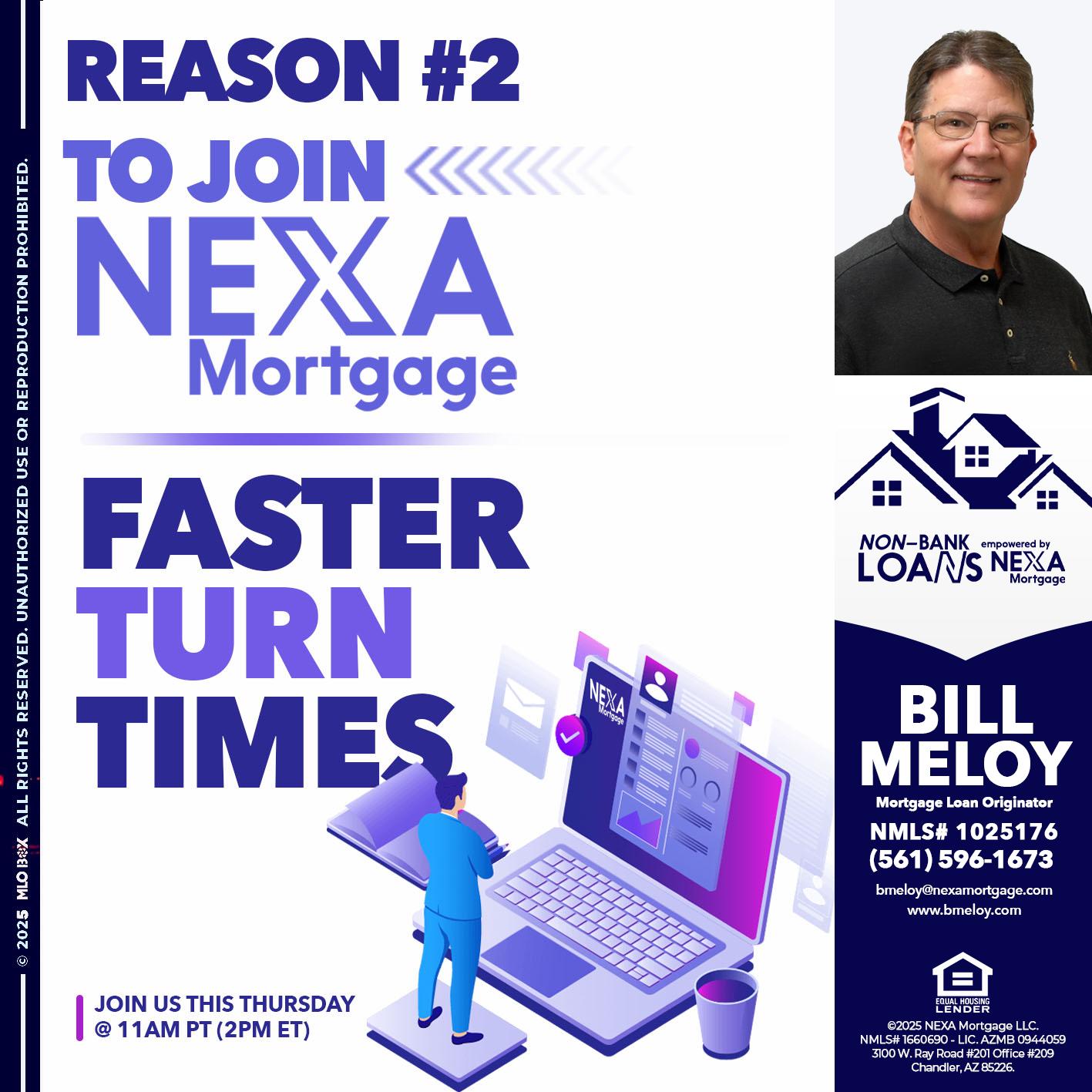 REASON 2 - Bill Meloy -Mortgage Loan Consultant
