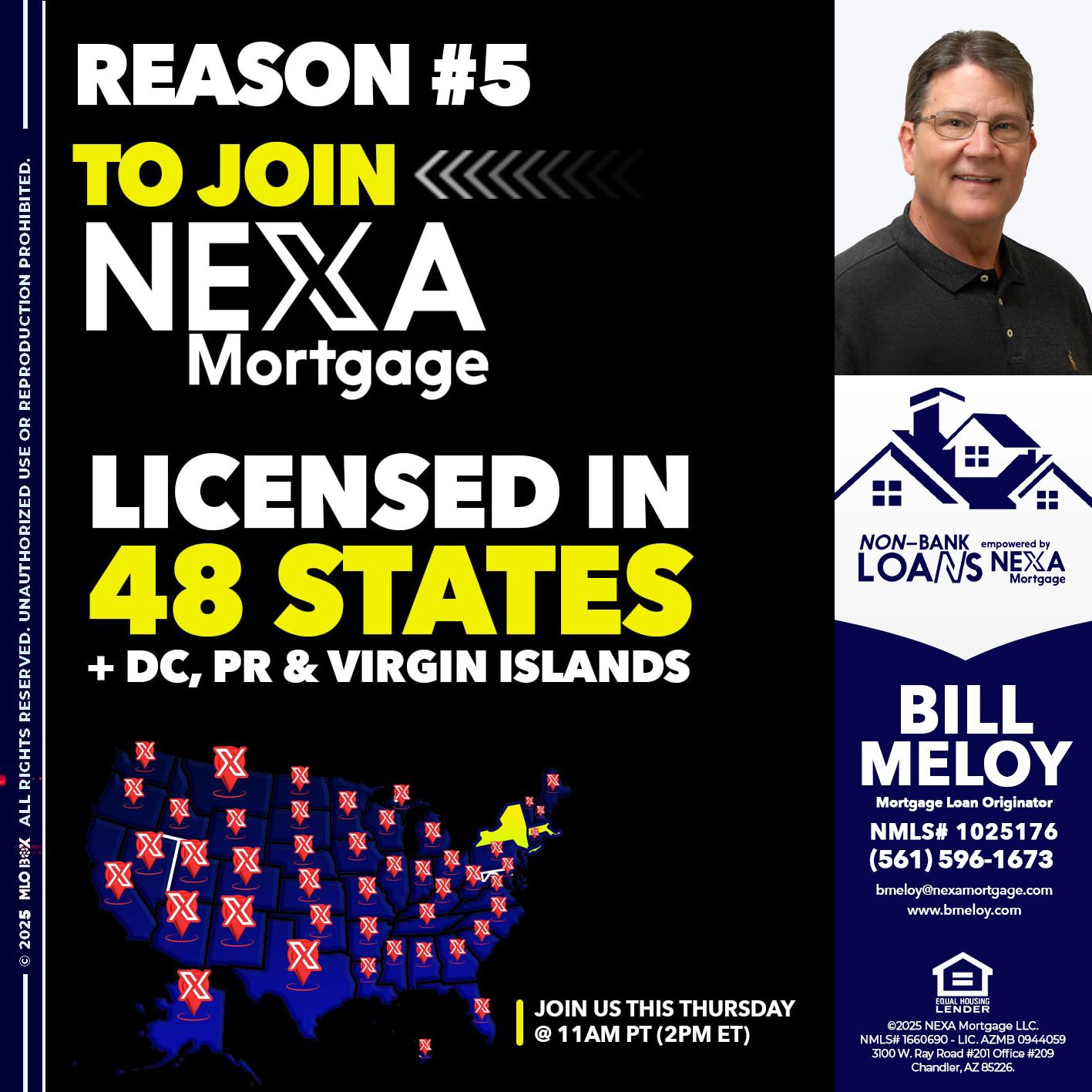 REASON 5 - Bill Meloy -Mortgage Loan Consultant