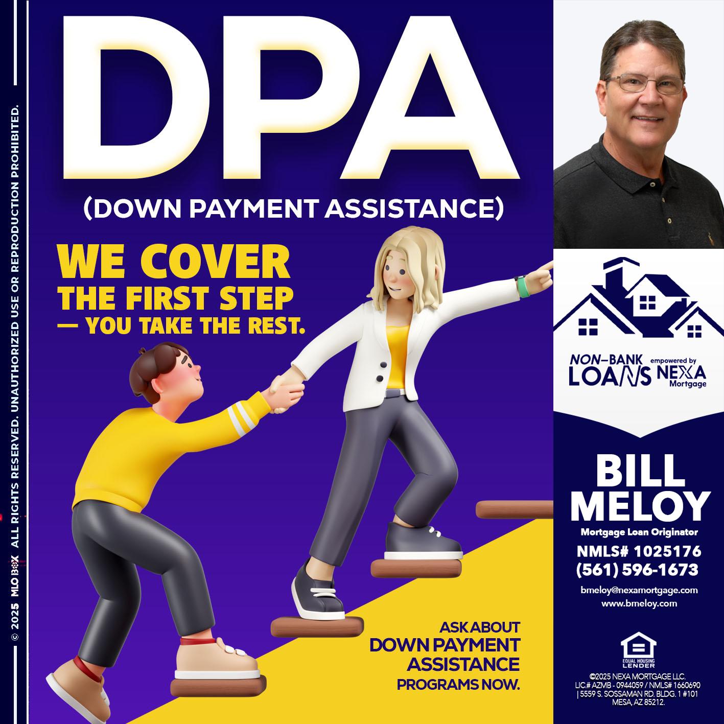 DPA LOANS - Bill Meloy -Mortgage Loan Consultant
