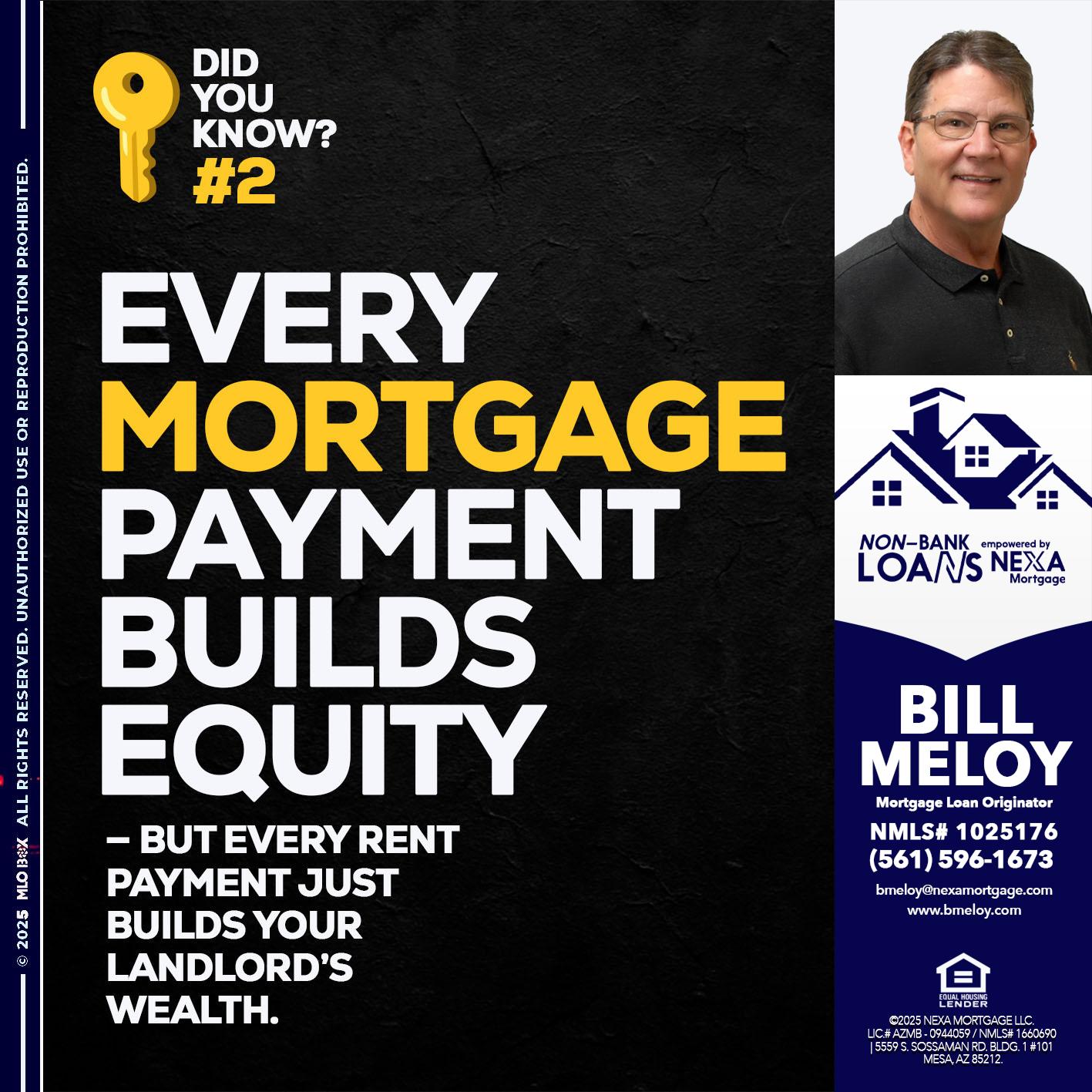 DID YOU KNOW? - Bill Meloy -Mortgage Loan Consultant