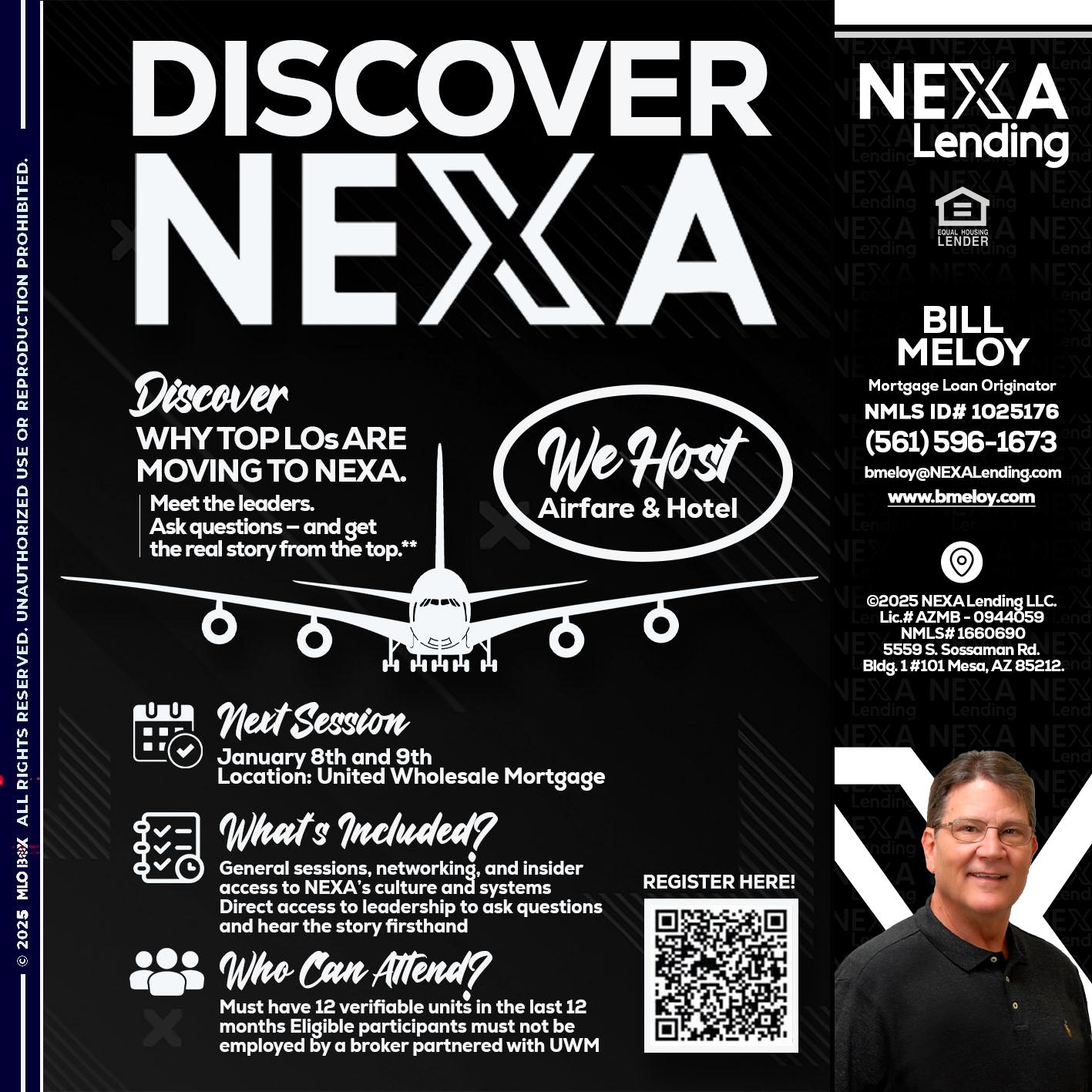 DISCOVER NEXA - Bill Meloy -Mortgage Loan Consultant
