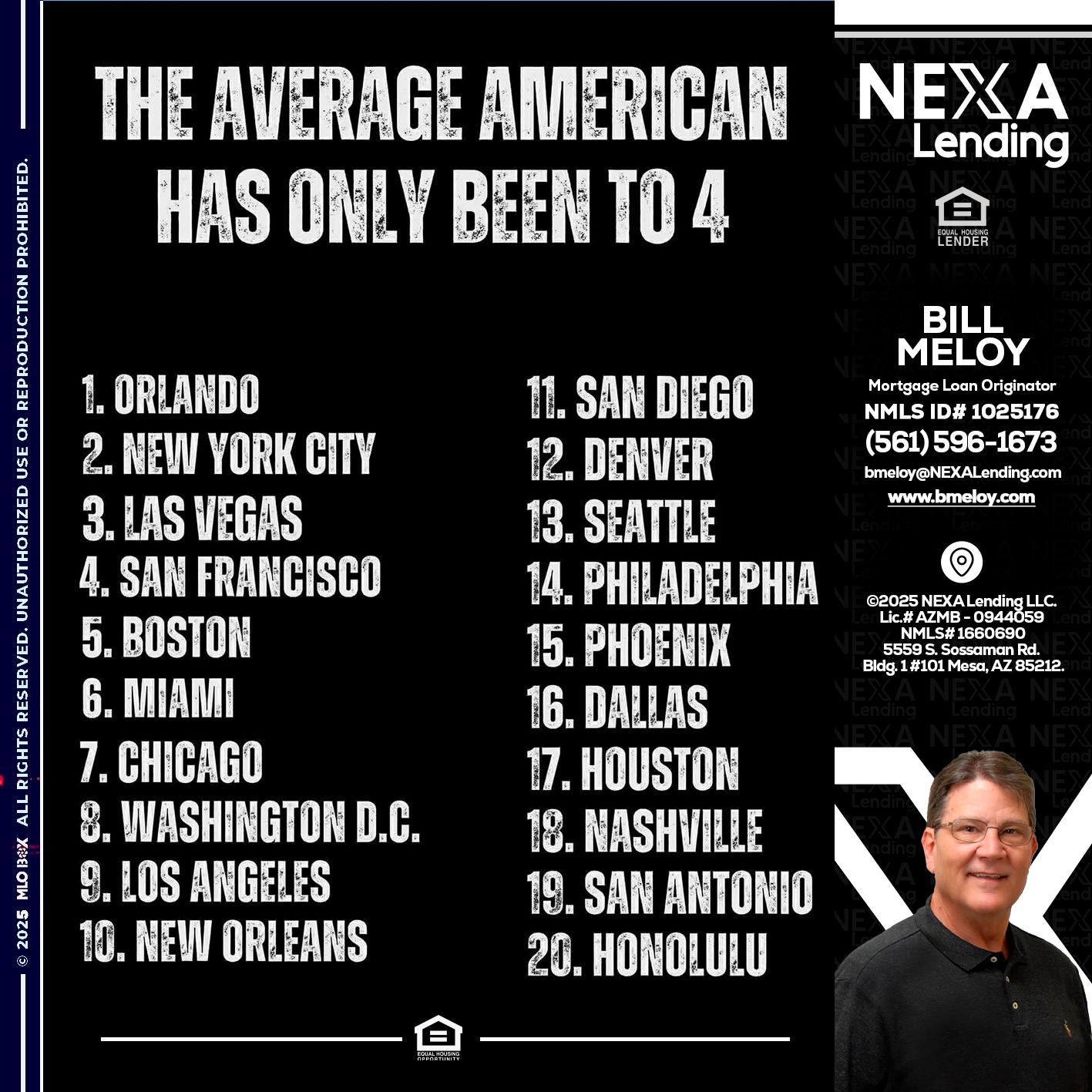 THE AVERAGE AMERICAN - Bill Meloy -Mortgage Loan Consultant