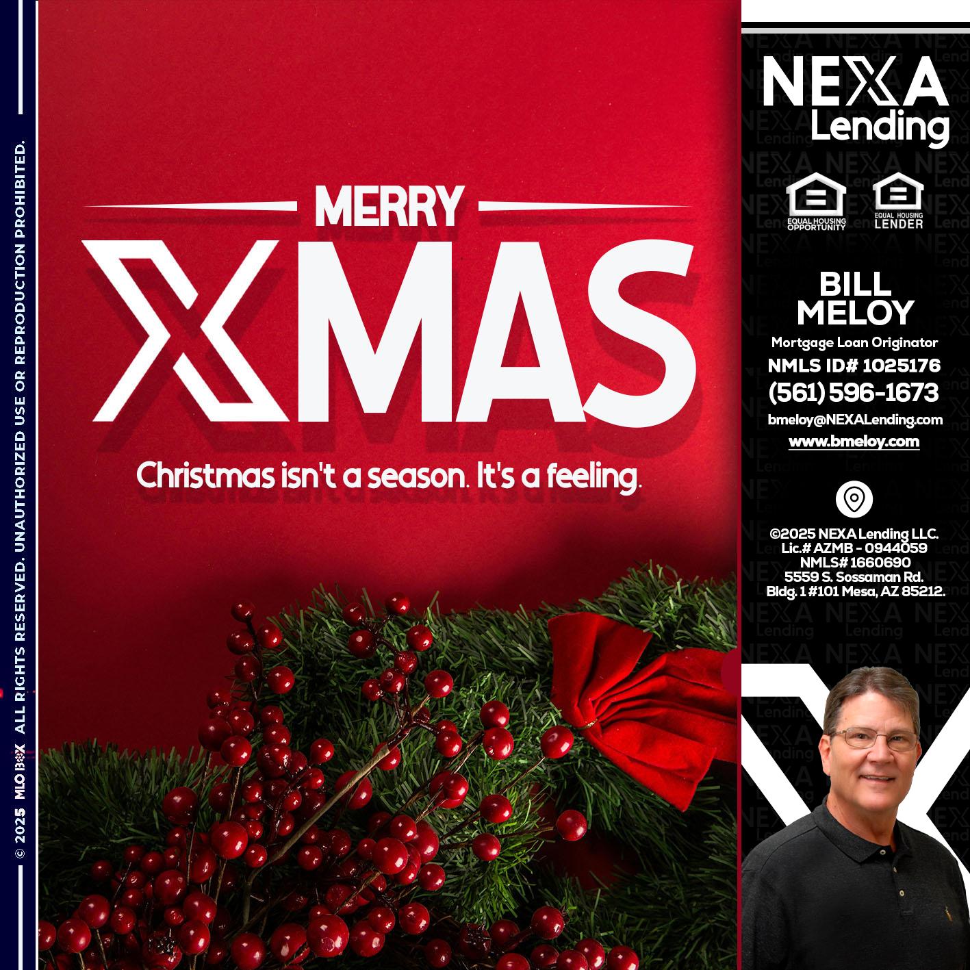 merry xmas - Bill Meloy -Mortgage Loan Consultant