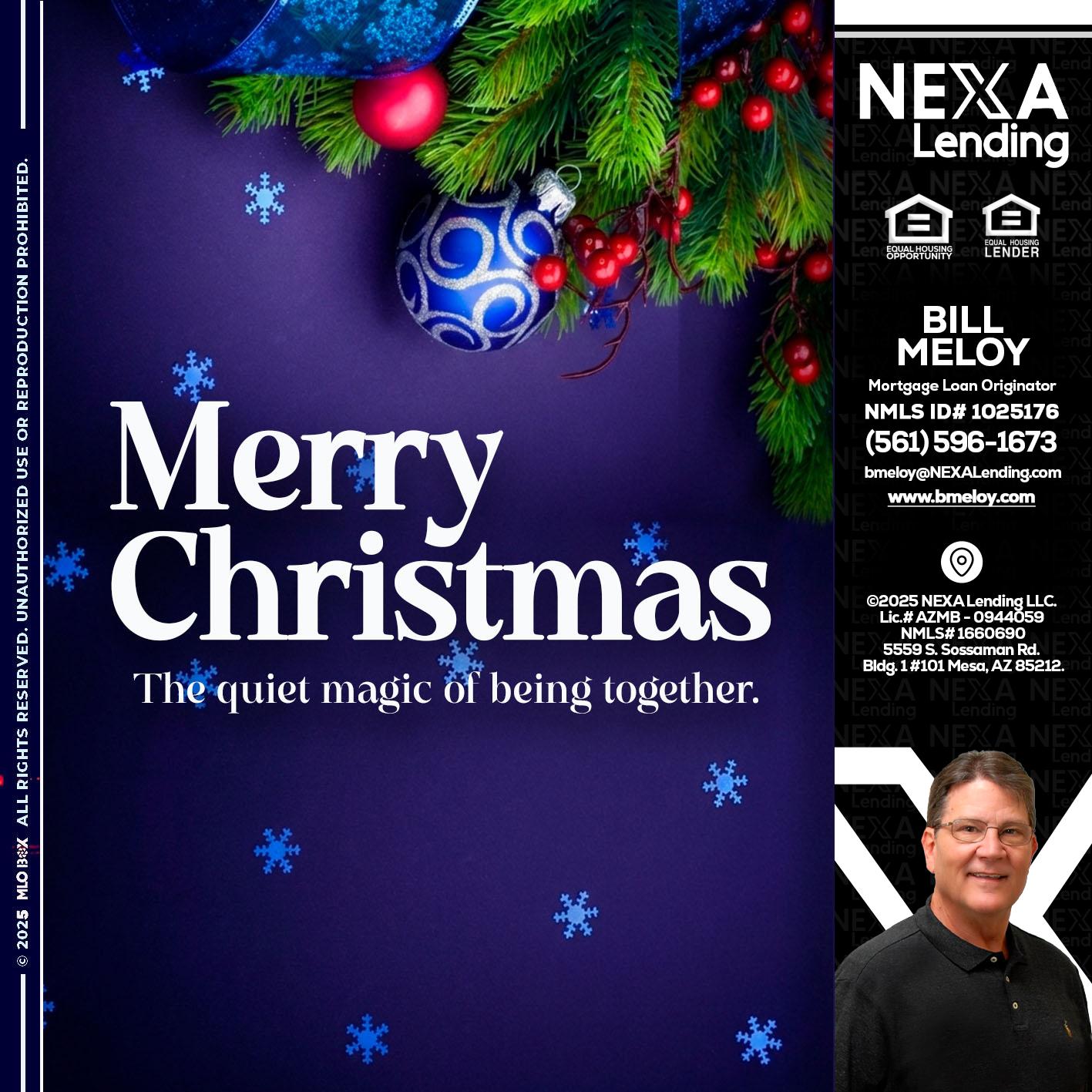 merry christmas - Bill Meloy -Mortgage Loan Consultant