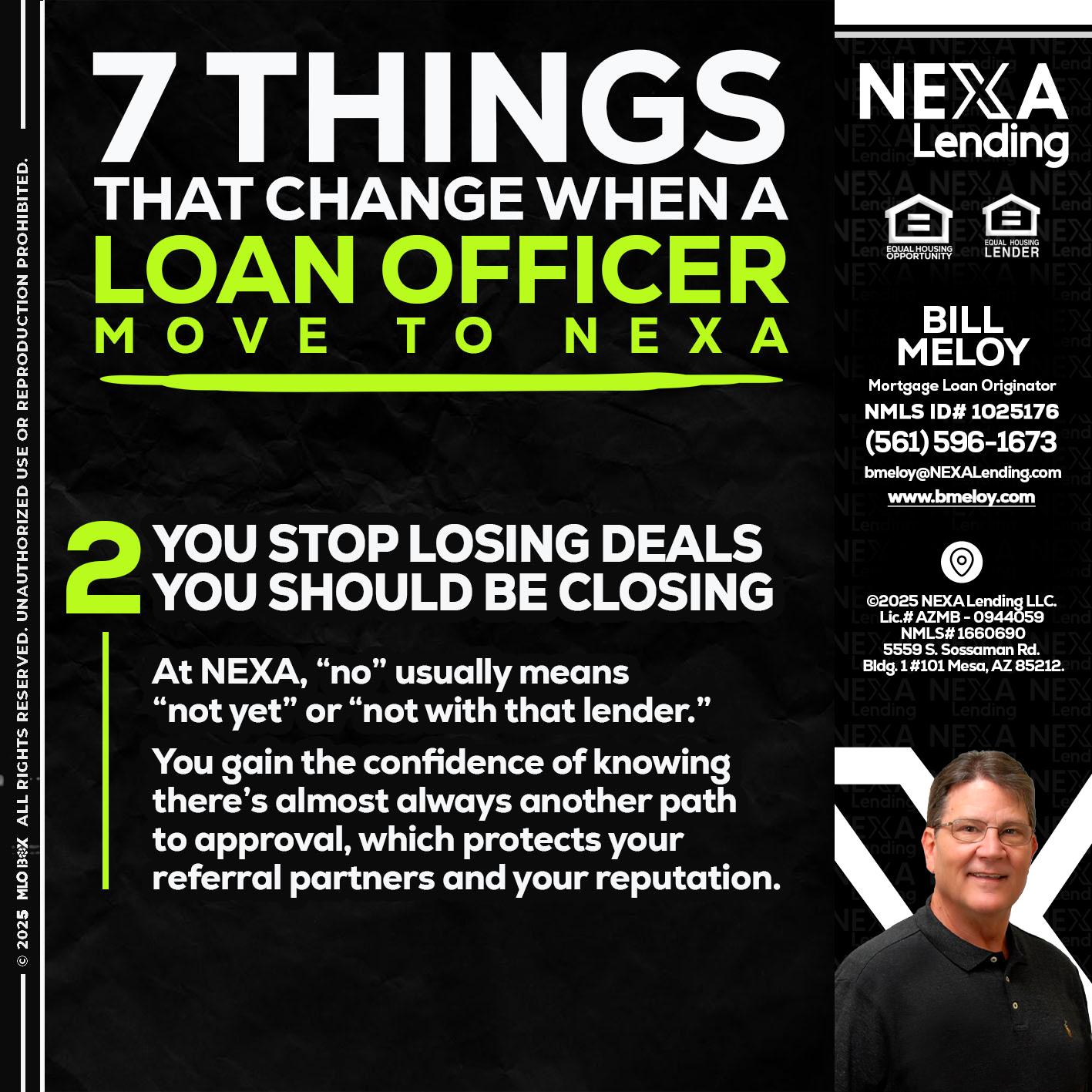 7 THINGS (2) - Bill Meloy -Mortgage Loan Consultant