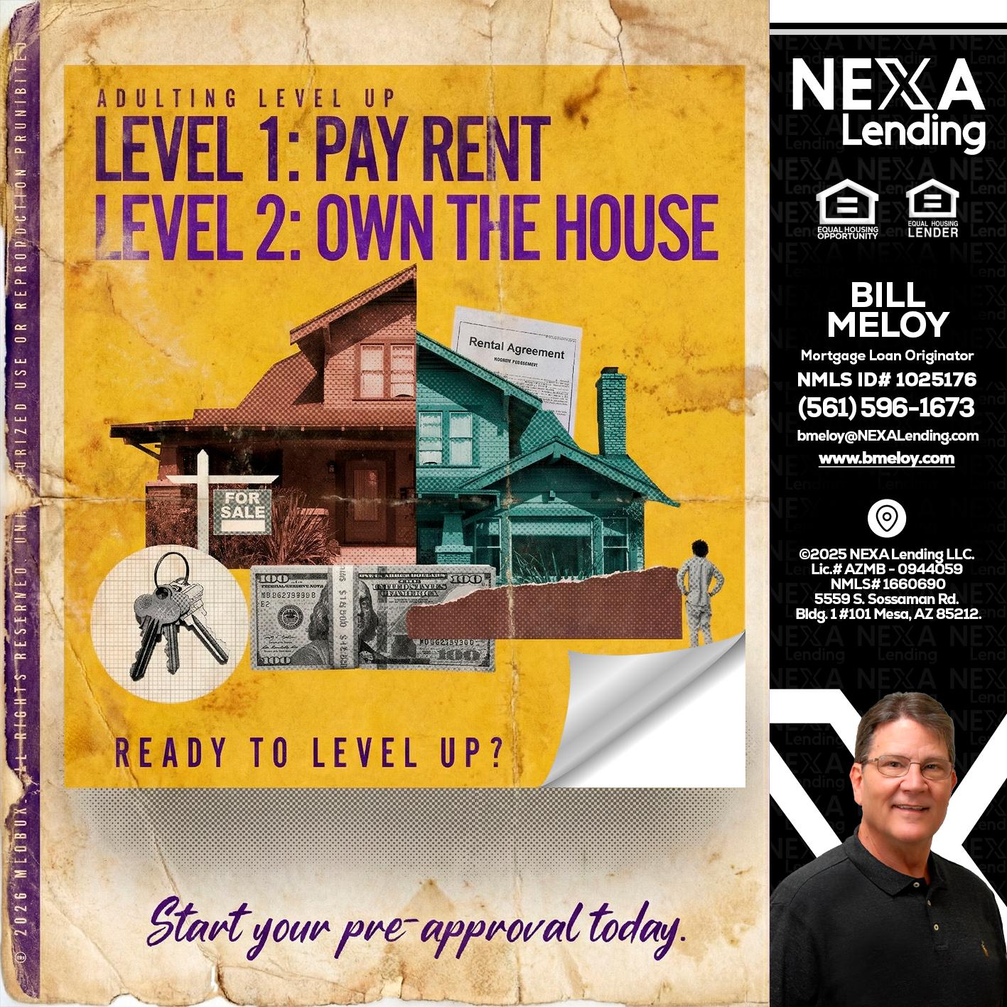 LEVEL 1 - Bill Meloy -Mortgage Loan Consultant