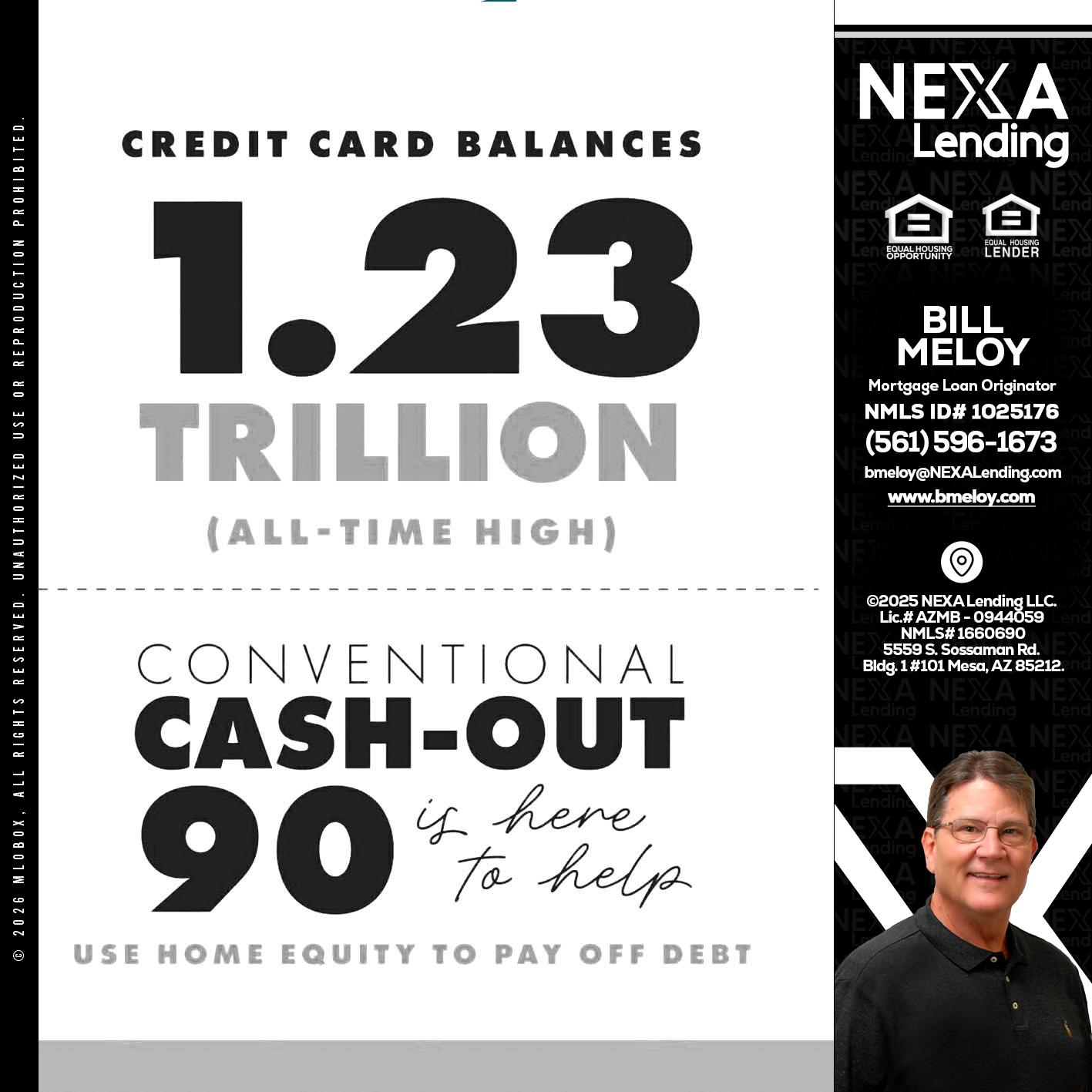 CREDIT CARD BALANCE - Bill Meloy -Mortgage Loan Consultant