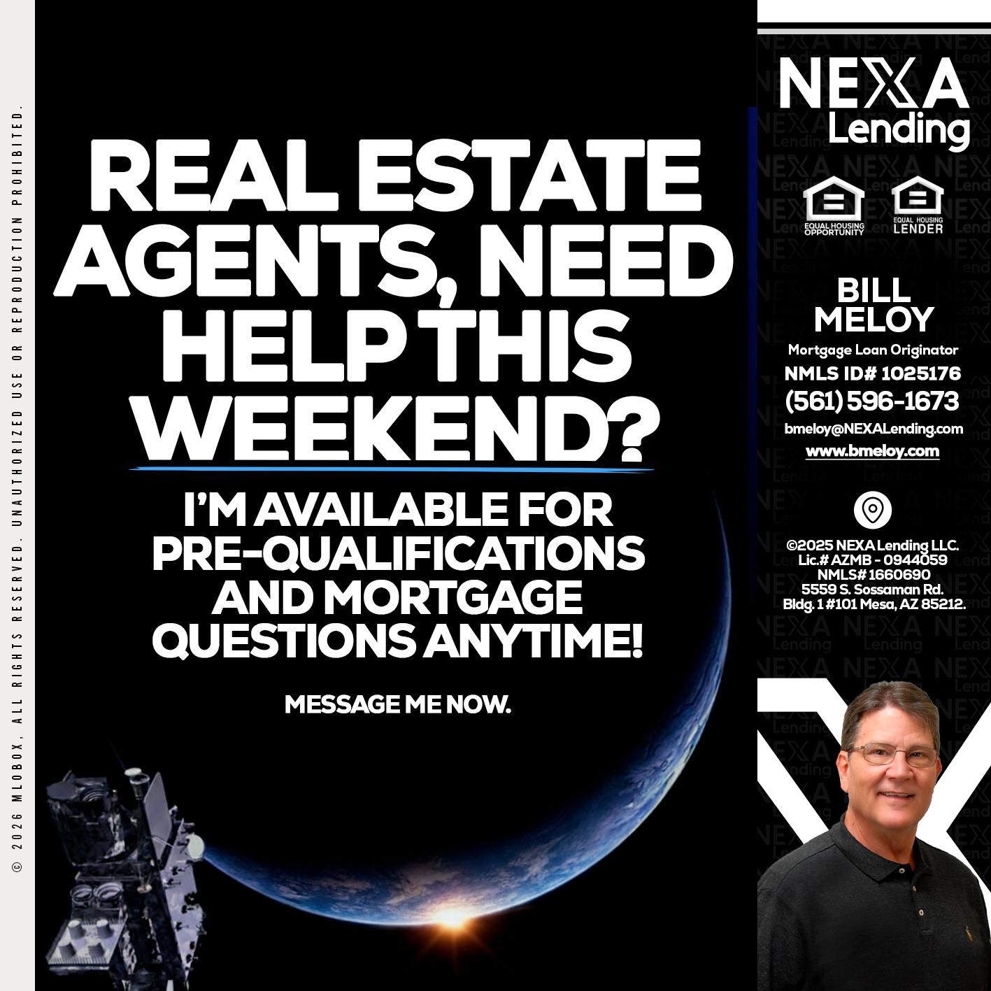 REAL ESTATE AGENTS - Bill Meloy -Mortgage Loan Consultant