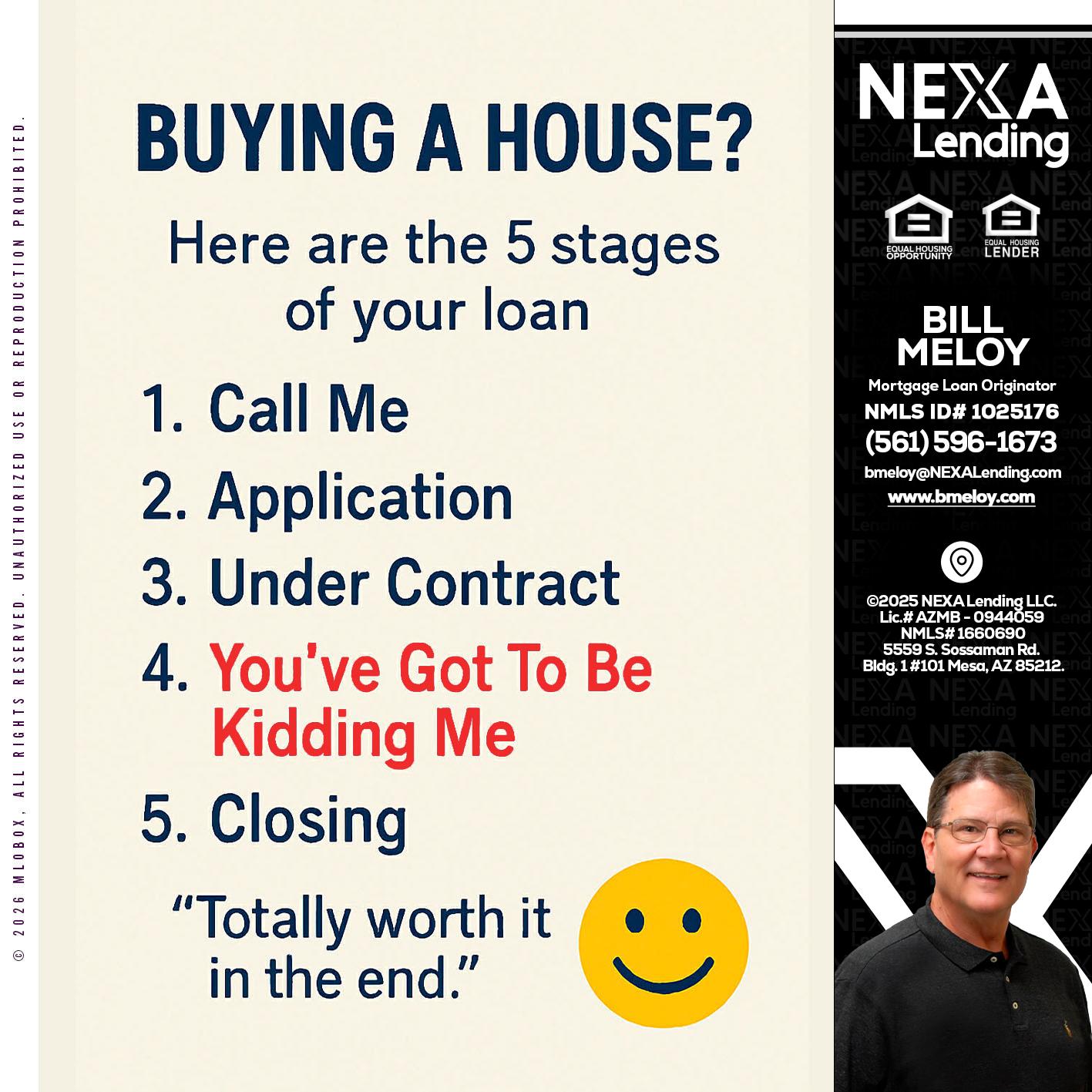 BUYING A HOUSE - Bill Meloy -Mortgage Loan Consultant
