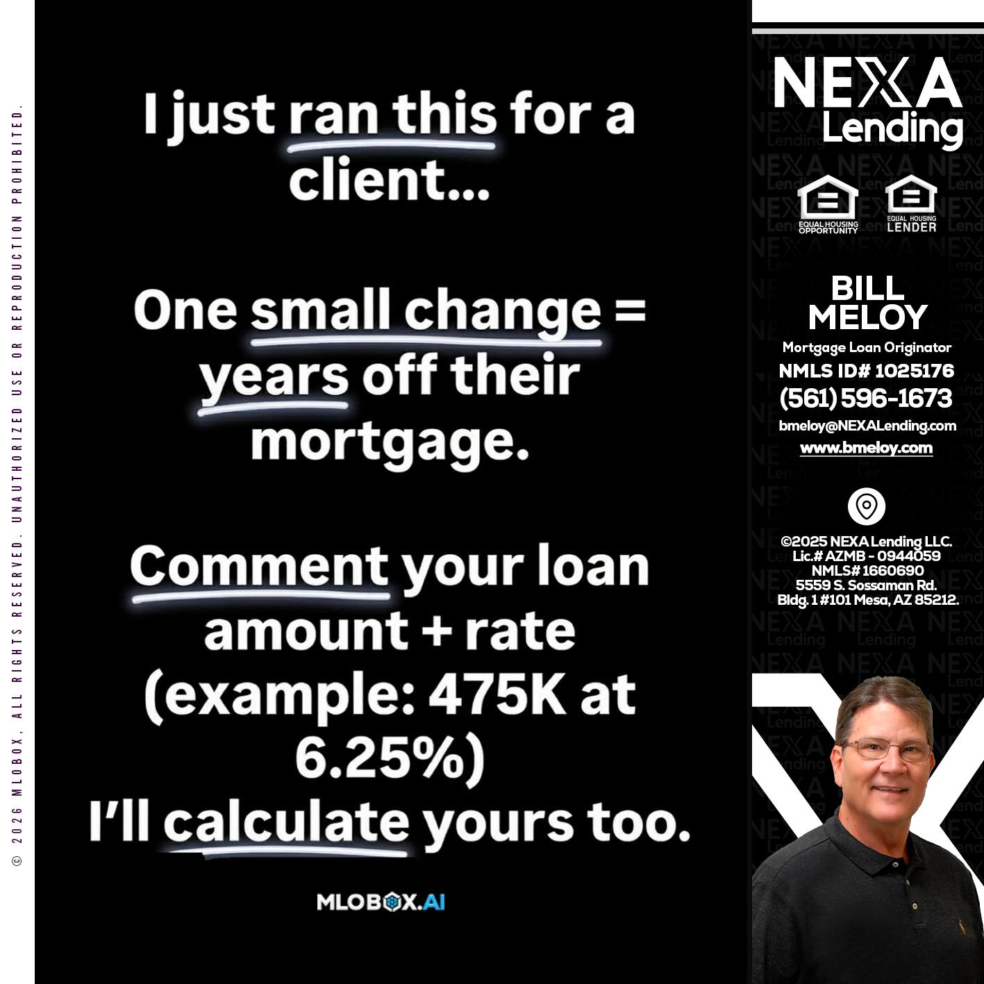 I JUST RAN - Bill Meloy -Mortgage Loan Consultant