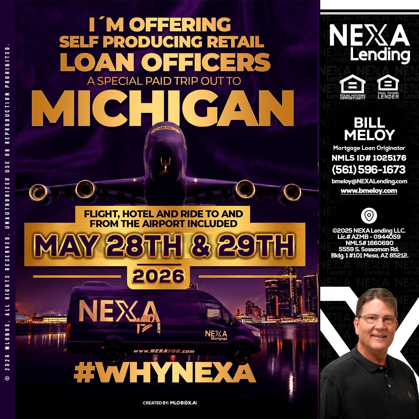MICHIGAN - Bill Meloy -Mortgage Loan Consultant