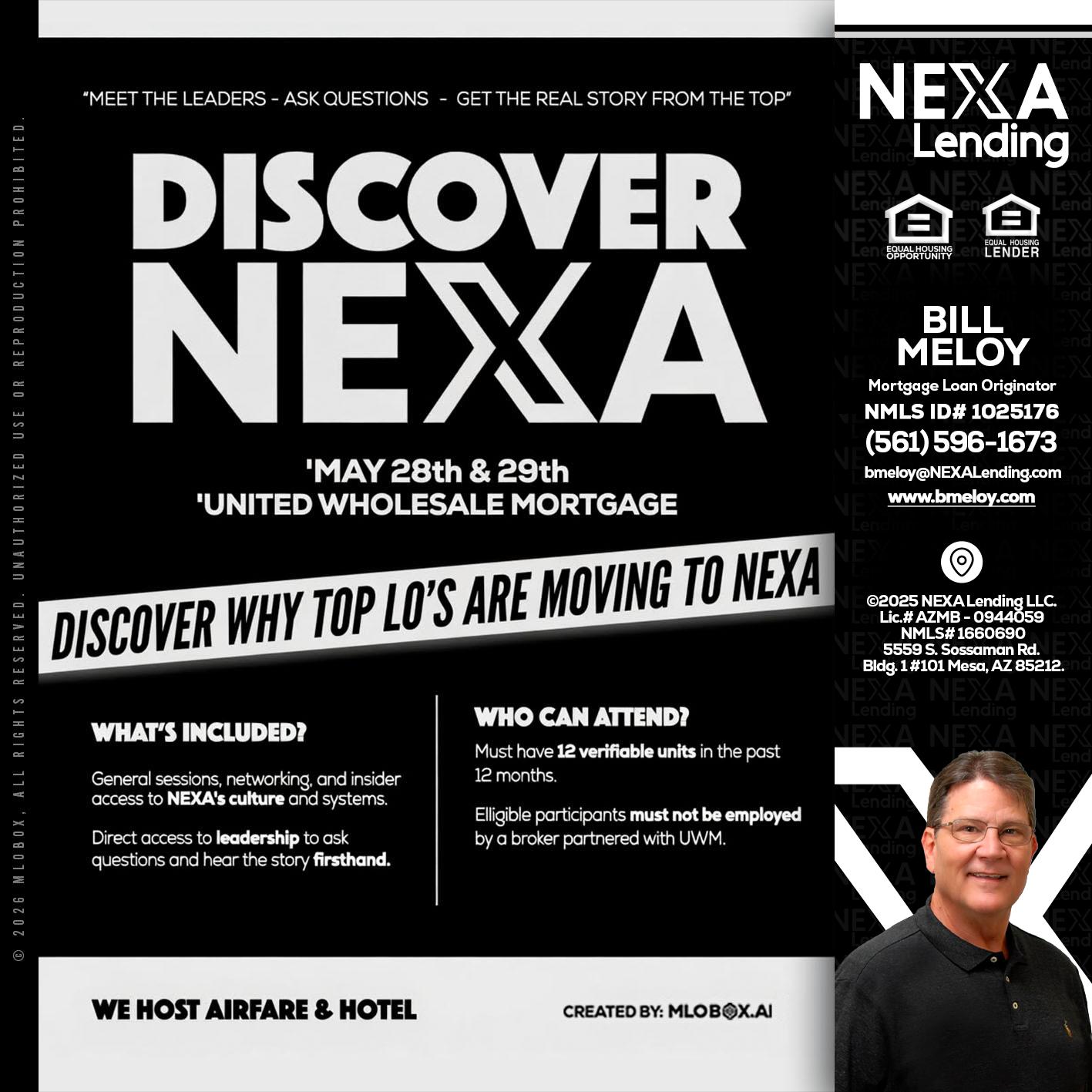 DISCOVER NEXA - Bill Meloy -Mortgage Loan Consultant