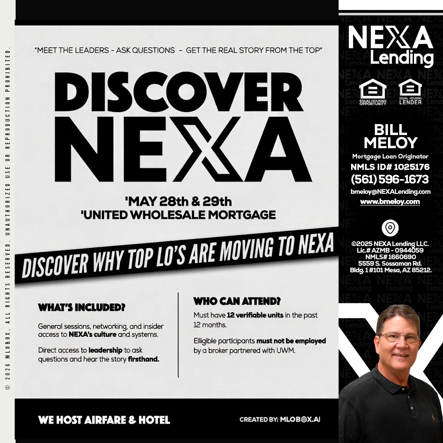 DISCOVER NEXA - Bill Meloy -Mortgage Loan Consultant