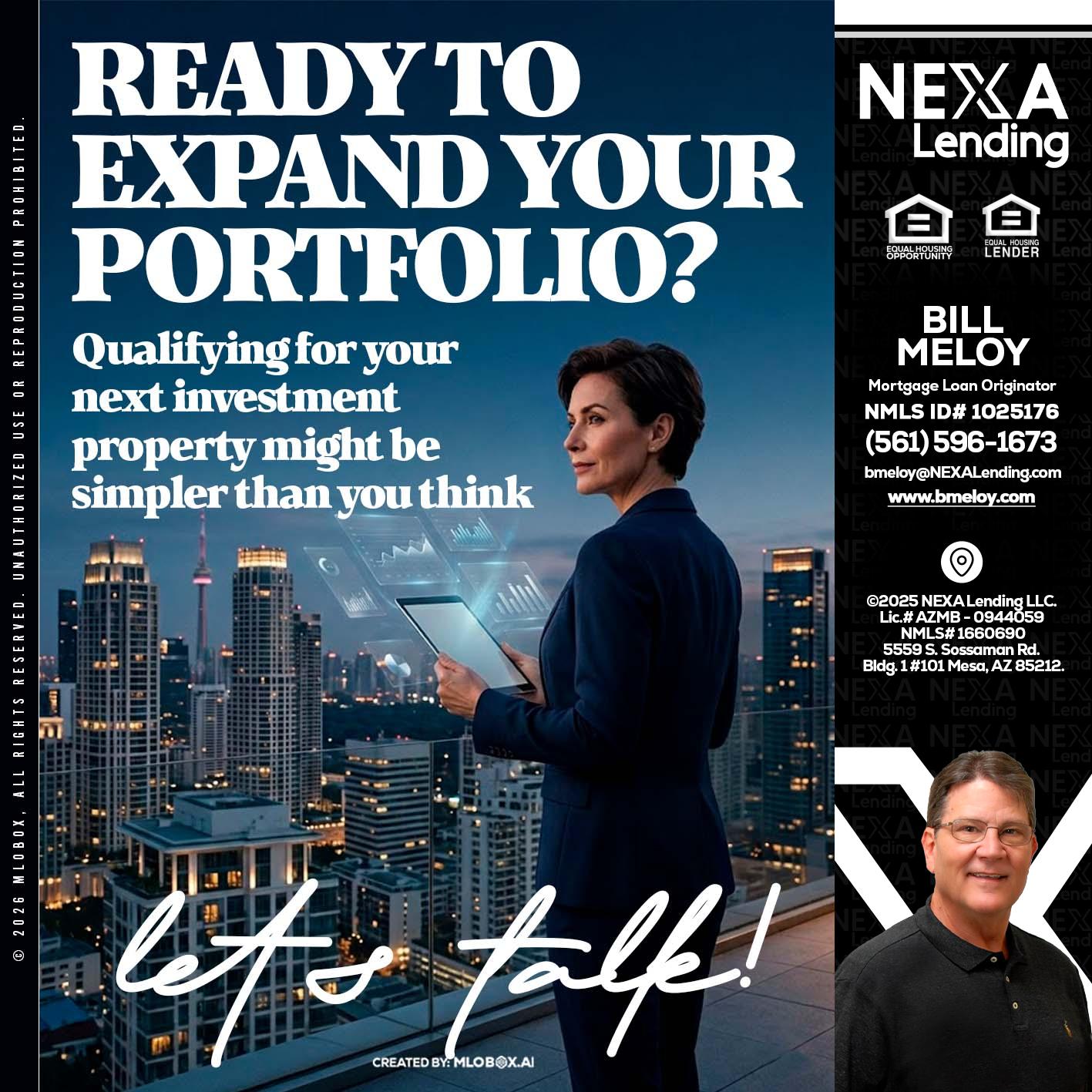 READY TO EXPAND - Bill Meloy -Mortgage Loan Consultant