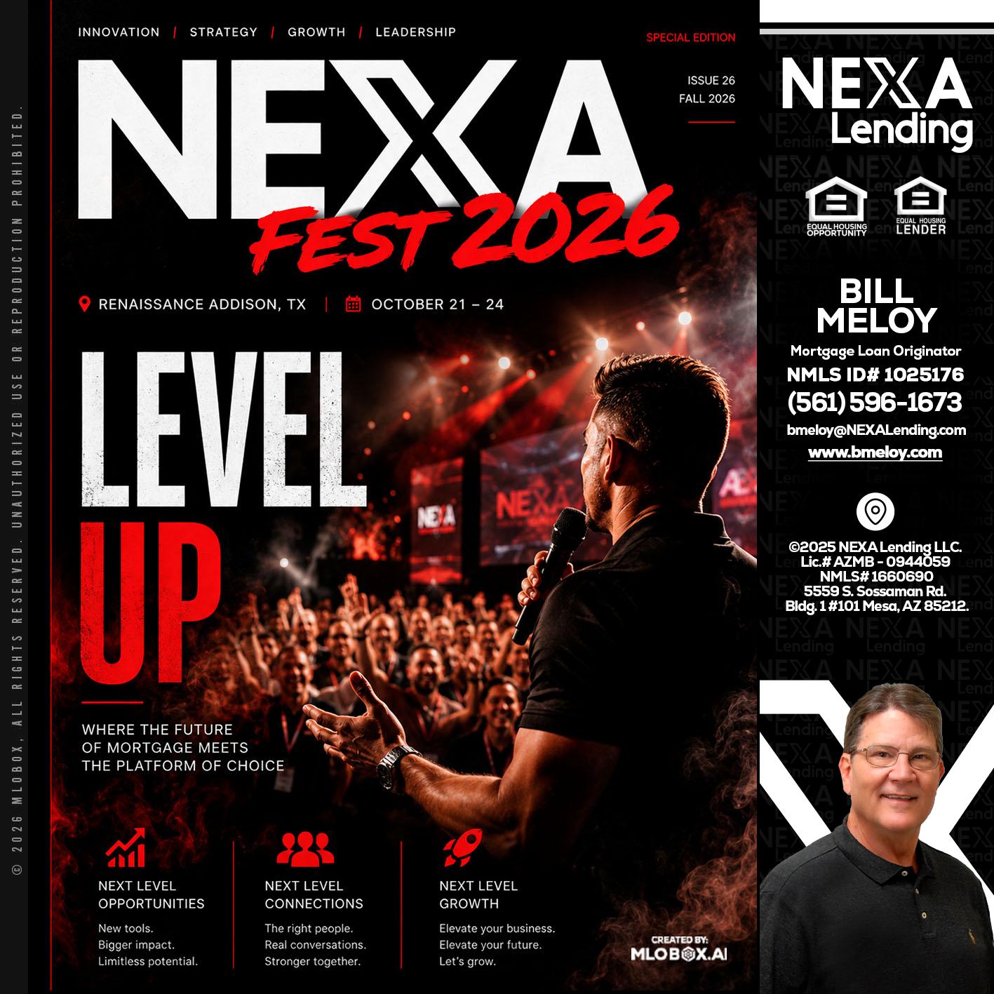 NEXA FEST 2026 - Bill Meloy -Mortgage Loan Consultant