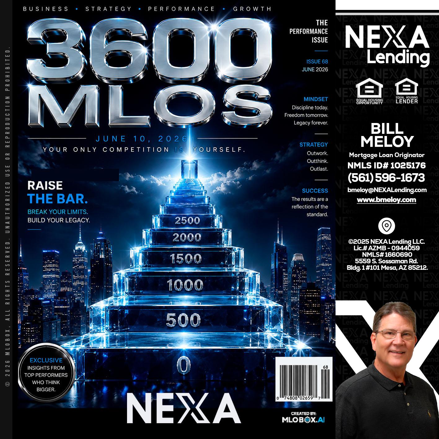 3600 MLOs - Bill Meloy -Mortgage Loan Consultant