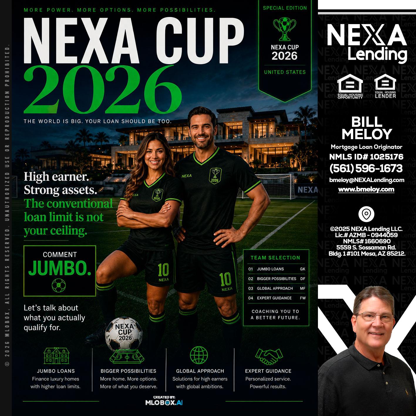 NEXA CUP 2026 - Bill Meloy -Mortgage Loan Consultant