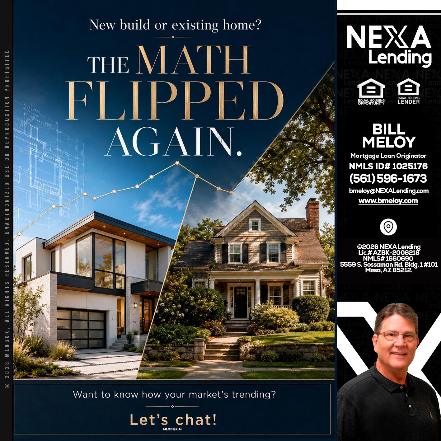 THE MATH FLIPED - Bill Meloy -Mortgage Loan Consultant
